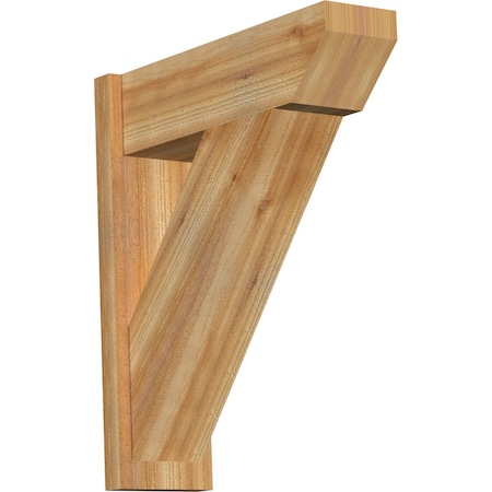 Ekena Millwork Traditional Slat Rough Sawn Outlooker, Western Red Cedar, 8"W x 26"D x 30"H OUT08X26X30TRA06RWR